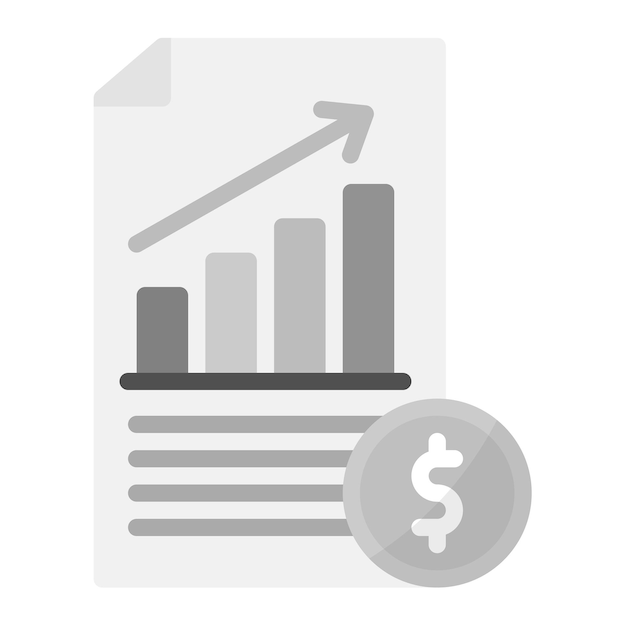 Imagen vectorial del icono de la declaración de ingresos Se puede utilizar para créditos y préstamos