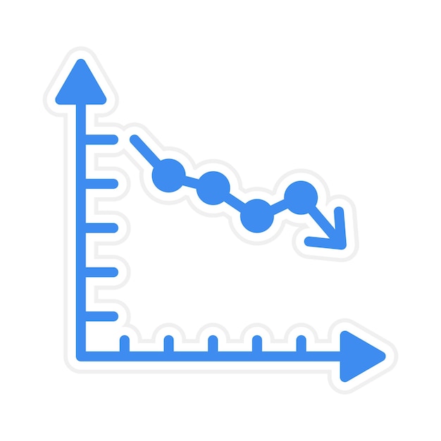 Vector imagen vectorial de icono de declive puede utilizarse para la tienda en línea