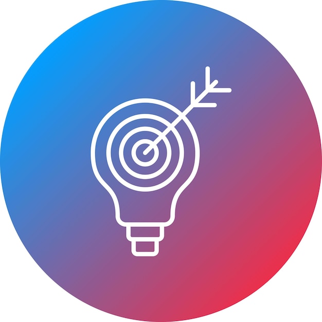 Imagen vectorial de icono de definición de solución Puede utilizarse para la gestión de proyectos