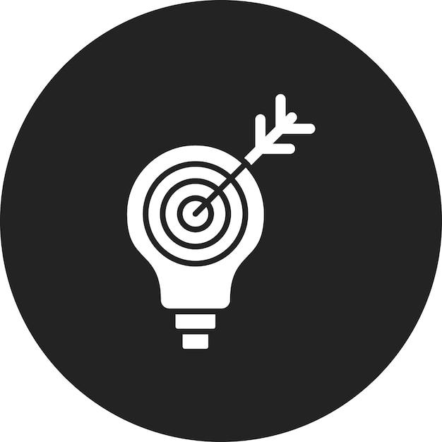 Imagen vectorial de icono de definición de solución Puede utilizarse para la gestión de proyectos