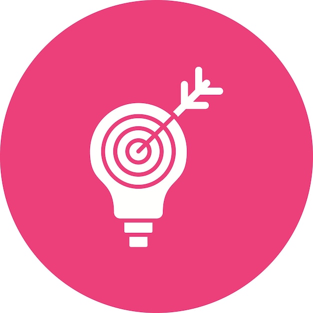 Imagen vectorial de icono de definición de solución Puede utilizarse para la gestión de proyectos