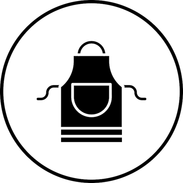 Imagen vectorial del icono del delantal Se puede usar para el Día del Padre