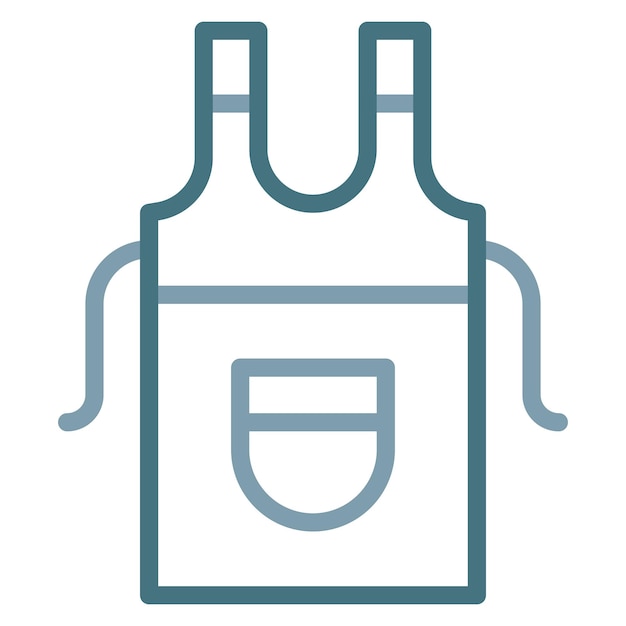 Imagen vectorial del icono del delantal Se puede usar para Shoemaker