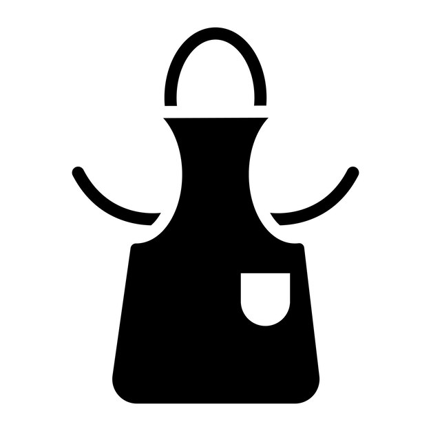 Imagen vectorial del icono del delantal Se puede utilizar para la lavandería