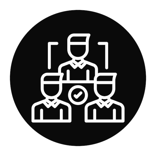 Imagen vectorial del ícono del delegado Se puede utilizar para la política