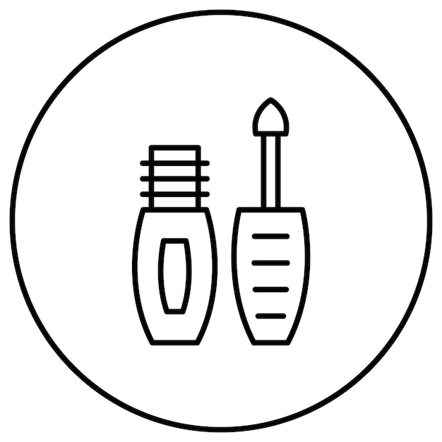 Imagen vectorial del icono del delineador de ojos Se puede utilizar para cosméticos