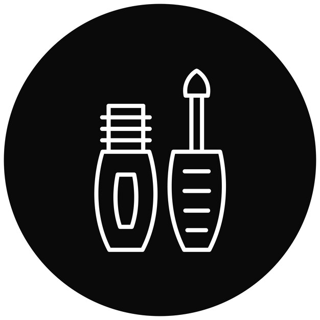 Imagen vectorial del icono del delineador de ojos Se puede utilizar para cosméticos