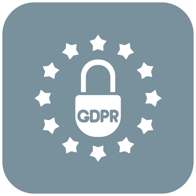 Imagen vectorial del icono de la demanda del RGPD Puede utilizarse para el RGPD