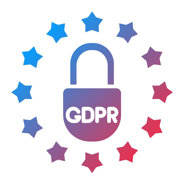 Imagen vectorial del icono de la demanda del RGPD Puede utilizarse para el RGPD