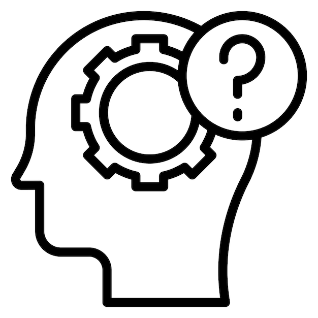 Imagen vectorial de icono de demencia Se puede usar para Psicología