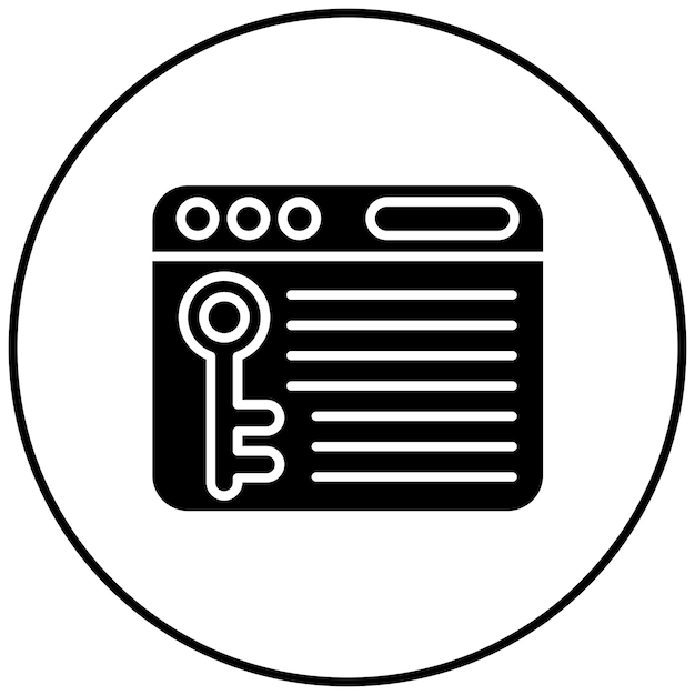Imagen vectorial de icono de densidad de palabras clave Se puede utilizar para el marketing en Internet