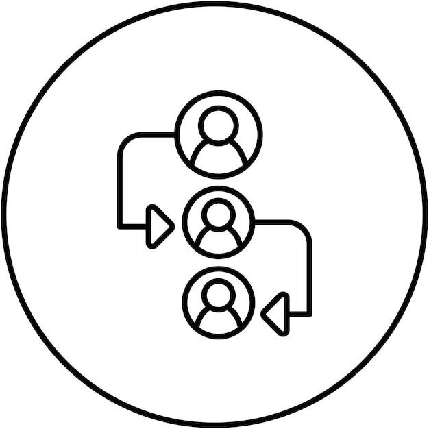 Imagen vectorial del icono de las dependencias Se puede utilizar para Agile