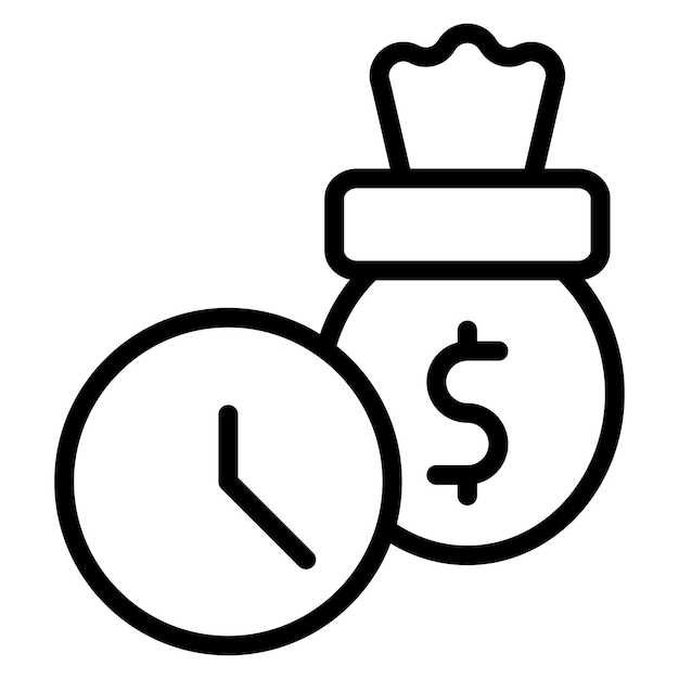 Imagen vectorial del icono del depósito Se puede utilizar para la banca
