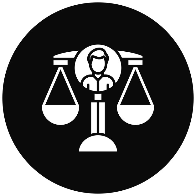 Imagen vectorial del icono de los Derechos Humanos Se puede utilizar para la diplomacia