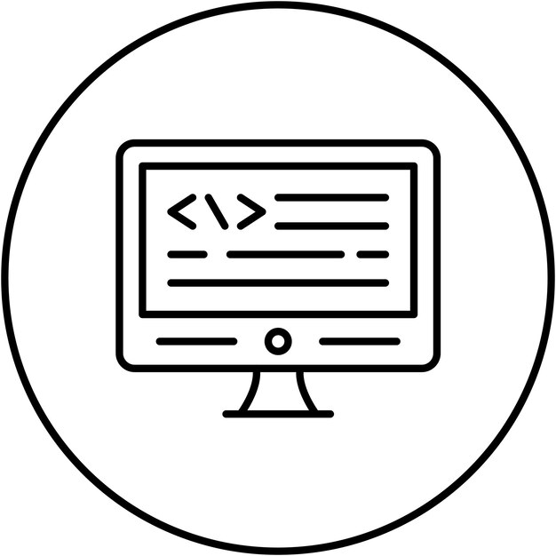 Imagen vectorial de icono de desarrollo de Back End Se puede usar para No Code