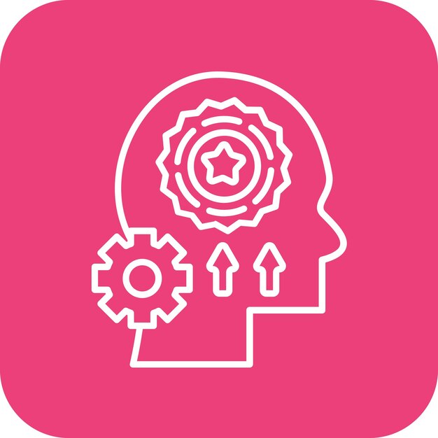 Imagen vectorial del icono de desarrollo de habilidades Se puede utilizar para la educación en línea