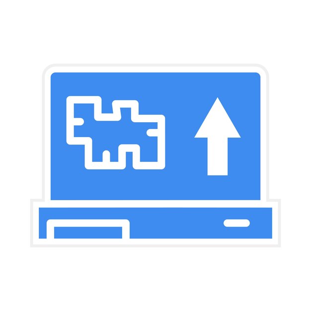 Imagen vectorial del icono de desarrollo de nivel Se puede utilizar para el diseño de juegos