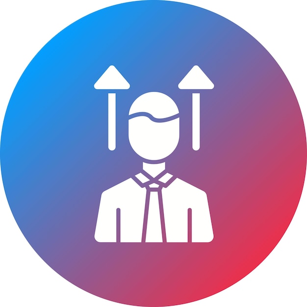 Imagen vectorial de icono de desarrollo personal Se puede utilizar para la gestión de proyectos