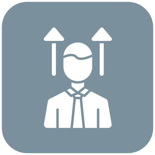 Imagen vectorial de icono de desarrollo personal Se puede utilizar para la gestión de proyectos