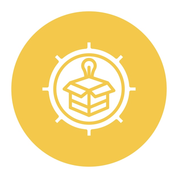 Imagen vectorial del icono de desarrollo del producto Se puede utilizar para la cadena de suministro