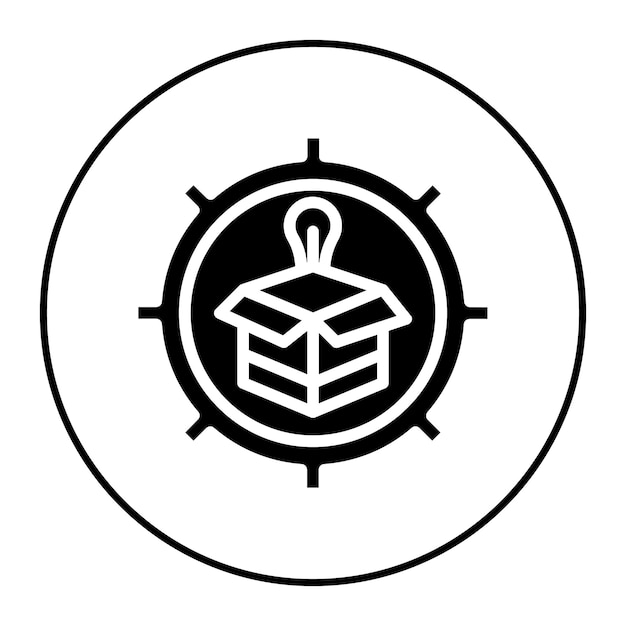 Imagen vectorial del icono de desarrollo del producto Se puede utilizar para la cadena de suministro