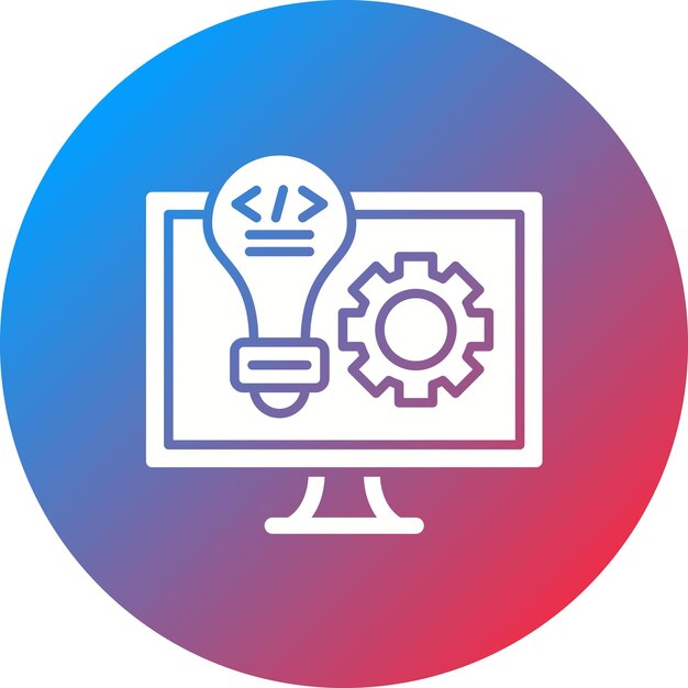Imagen vectorial del icono de desarrollo Se puede utilizar para la formación empresarial