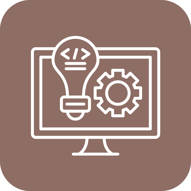 Imagen vectorial del icono de desarrollo Se puede utilizar para la formación empresarial