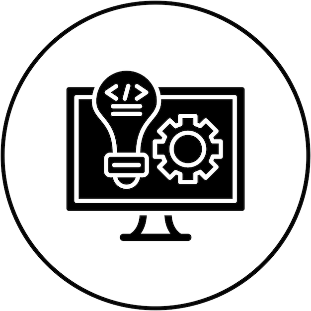 Imagen vectorial del icono de desarrollo Se puede utilizar para la formación empresarial