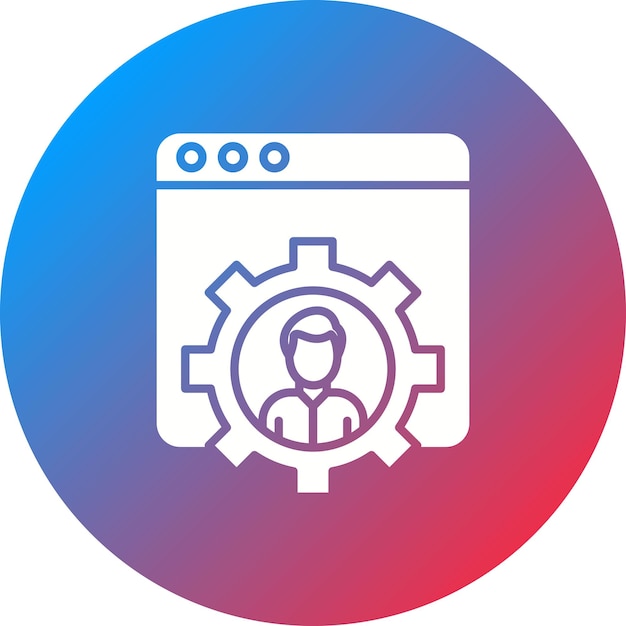 Imagen vectorial del icono de desarrollo Se puede utilizar para Productividad