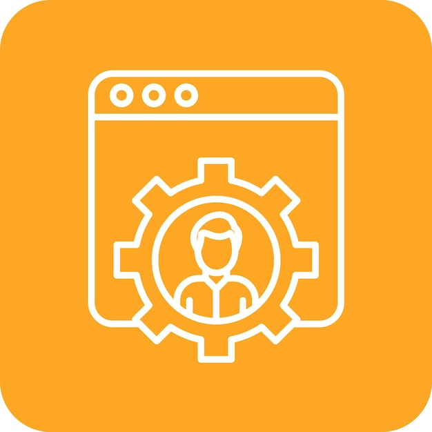 Imagen vectorial del icono de desarrollo Se puede utilizar para Productividad