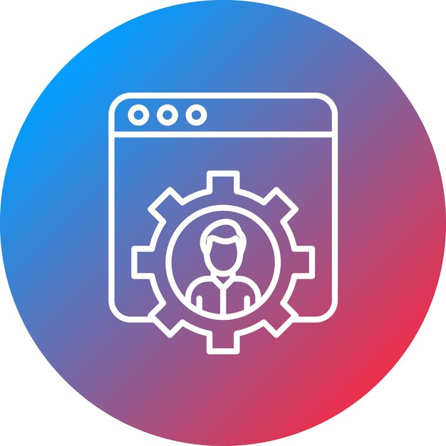 Imagen vectorial del icono de desarrollo Se puede utilizar para Productividad