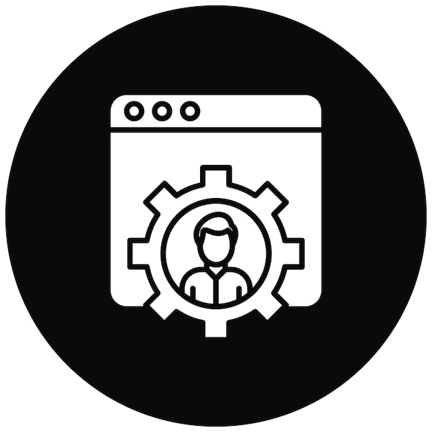 Imagen vectorial del icono de desarrollo Se puede utilizar para Productividad