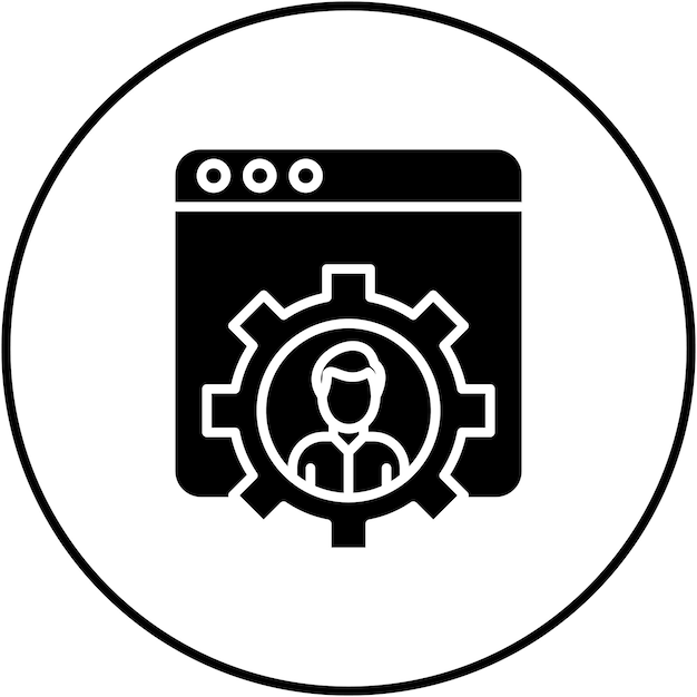 Imagen vectorial del icono de desarrollo Se puede utilizar para Productividad