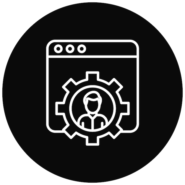 Imagen vectorial del icono de desarrollo Se puede utilizar para Productividad