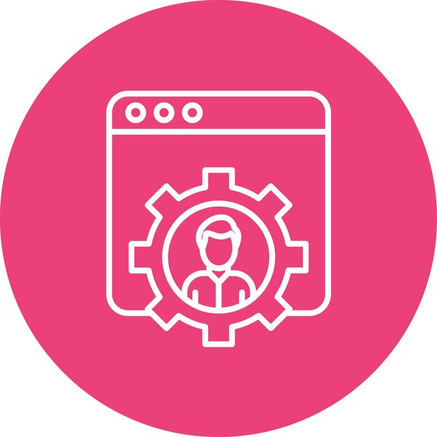 Imagen vectorial del icono de desarrollo Se puede utilizar para Productividad
