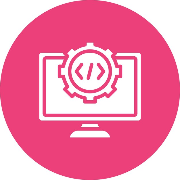 Imagen vectorial del icono de desarrollo Puede utilizarse para Servicios Profesionales