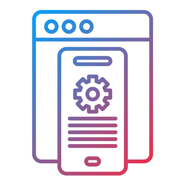 Imagen vectorial de icono de desarrollo de software Se puede usar para No Código