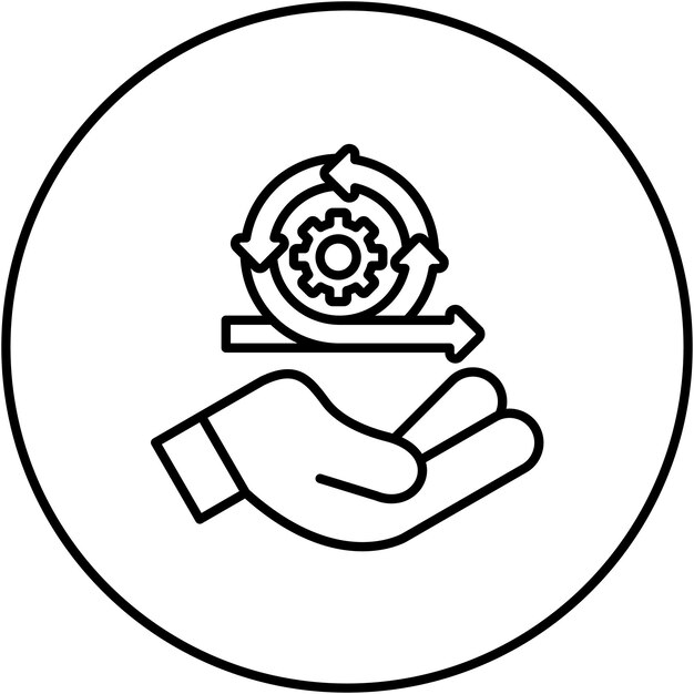 Imagen vectorial de icono de desarrollo sostenible Se puede utilizar para Agile