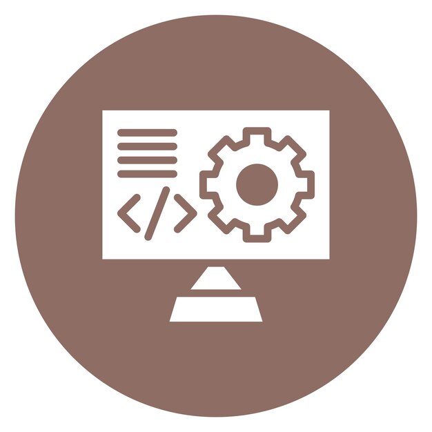 Imagen vectorial de icono de desarrollo web Se puede usar para Freelancer
