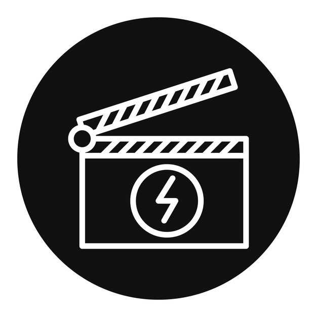 Imagen vectorial de icono de desastre Se puede usar para géneros de películas