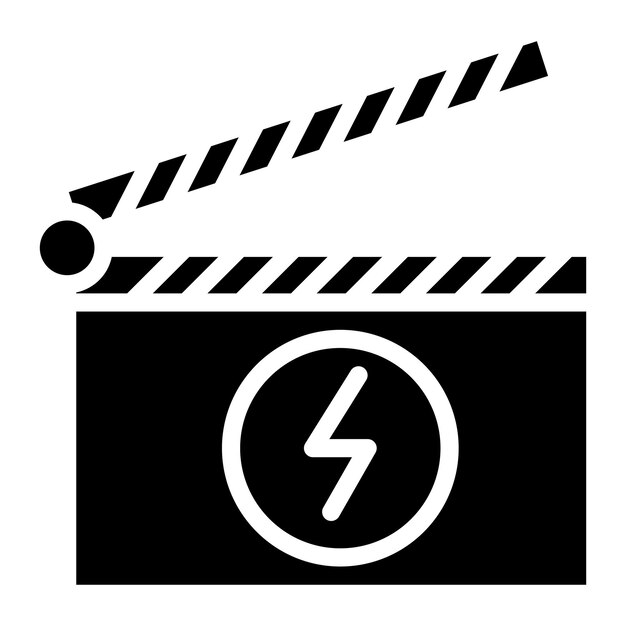 Imagen vectorial de icono de desastre Se puede usar para géneros de películas