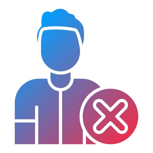 Imagen vectorial de icono descalificada Puede usarse para los Juegos Olímpicos