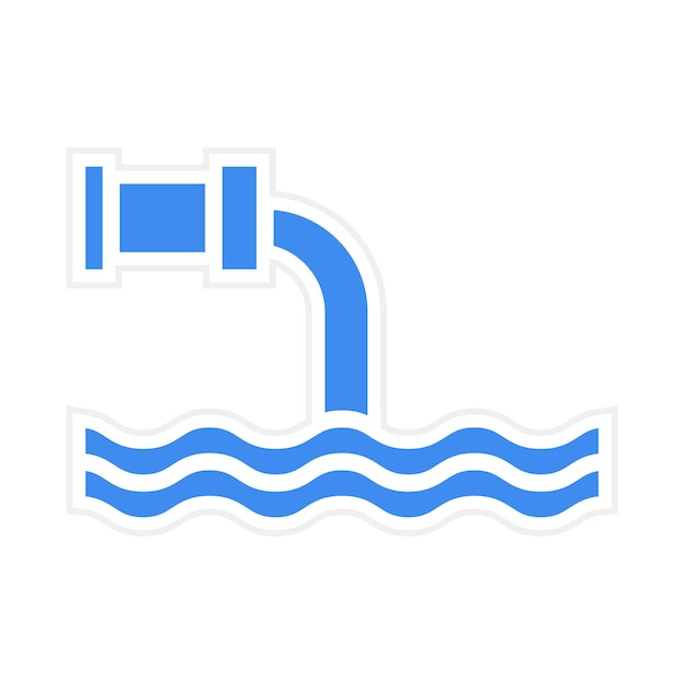 Imagen vectorial del icono de descarga Se puede utilizar para el tratamiento del agua