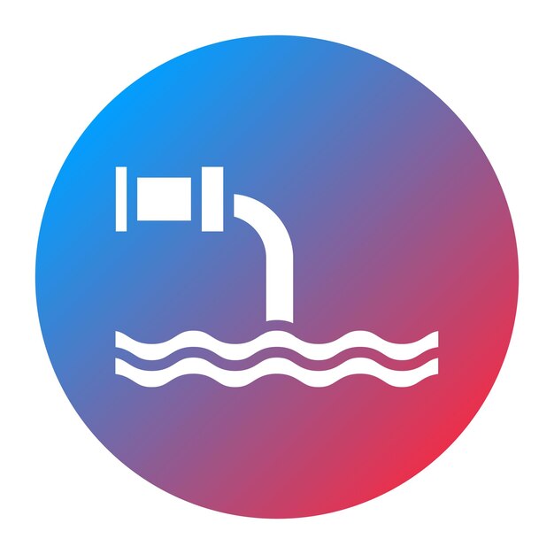 Imagen vectorial del icono de descarga Se puede utilizar para el tratamiento del agua