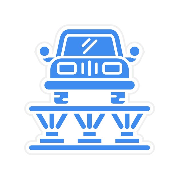 Imagen vectorial del icono de descarga del tren de aterrizaje Se puede utilizar para el lavado de automóviles