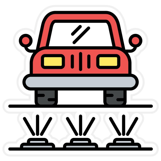 Imagen vectorial del icono de descarga del tren de aterrizaje Se puede utilizar para el lavado de automóviles