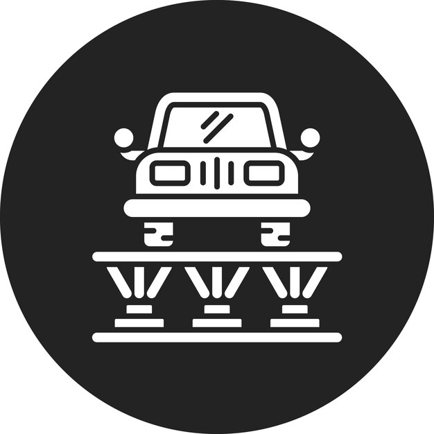 Imagen vectorial del icono de descarga del tren de aterrizaje Se puede utilizar para el lavado de automóviles
