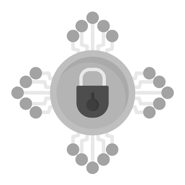 Imagen vectorial del icono de descifrado Se puede utilizar para la criptomoneda