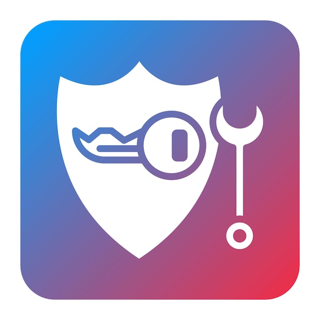 Imagen vectorial de icono de descifrado seguro Se puede usar para Locksmith