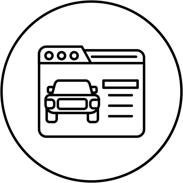 Imagen vectorial del ícono de descripción del artículo Puede utilizarse para la Casa de Subastas